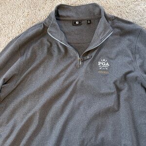 Footjoy Men's Charcoal Quarter-Zip Pullover